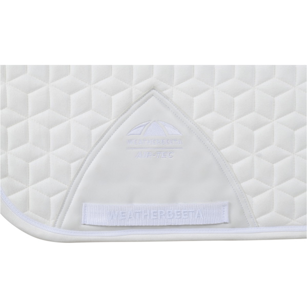 2026 WeatherBeeta Suede Elite Air-Tec Dressage Saddle Pad 1030346 - White